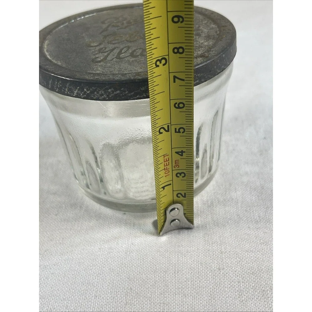 Vintage Ball Jelly Glass With Lid